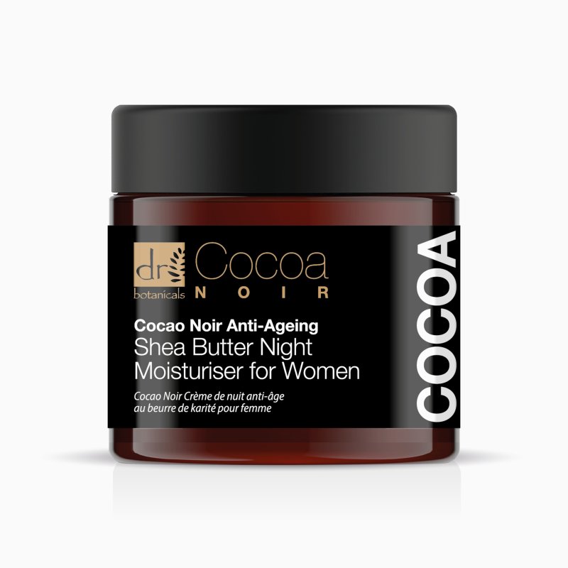 Cocoa Noir Anti - Ageing Shea Butter Night Moisturiser 60ml - Dr Botanicals