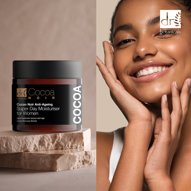 Cocoa Noir Anti - Ageing Super Day Moisturiser for Women 60ml - Dr Botanicals