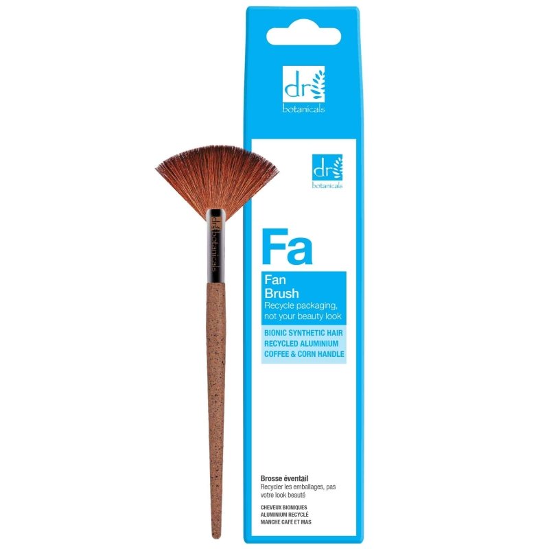 Coffee Ground Fan Brush - Dr Botanicals