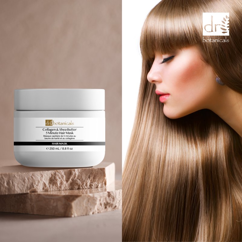 Collagen And Shea Butter 5 Minute Hair Mask 250ml - Dr Botanicals