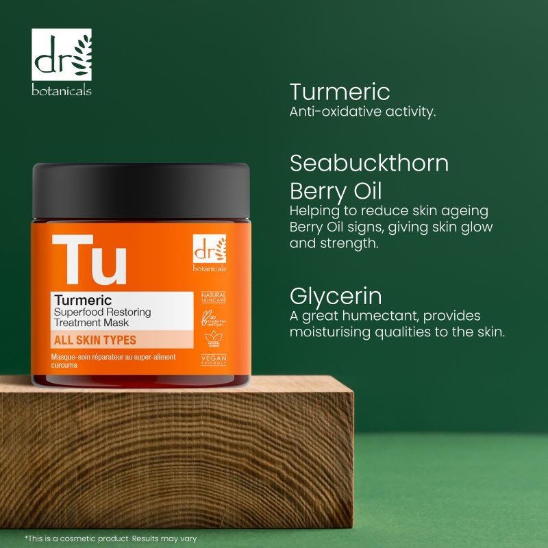 Mascarilla Tratamiento Restaurador Superalimento Cúrcuma 60ml