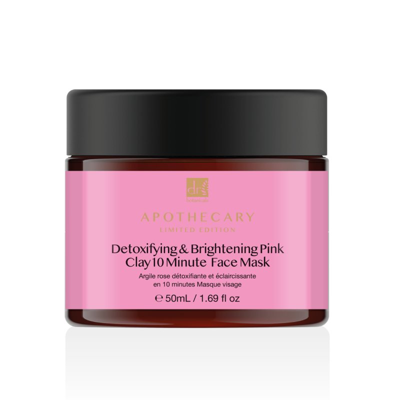 Detoxifying & Brightening Pink Clay 10 Minute Face Mask 50ml - Dr Botanicals