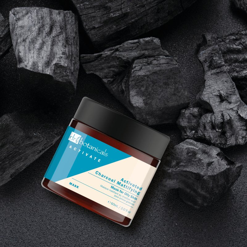 Dr Botanicals Charcoal Mattifying Mask & Overnight Vitamin Moisturiser - Dr Botanicals