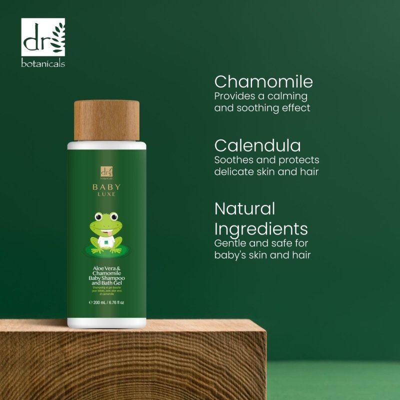 Baby Lux Champú y Gel de Baño Bebé Aloe Vera y Manzanilla 200ml
