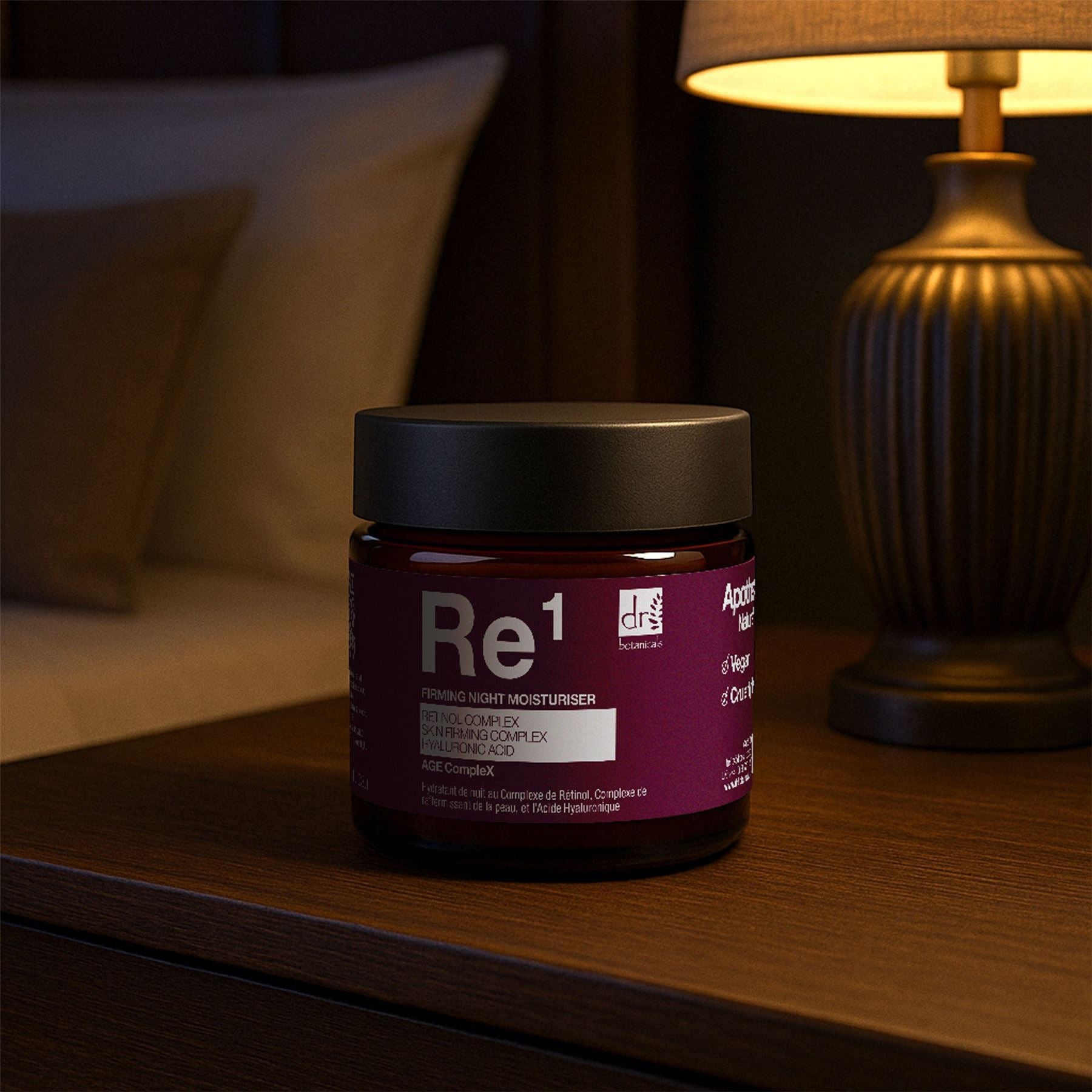 Complejo de Retinol 1%, Complejo Reafirmante de la Piel 1% y Ácido Hialurónico 1% Hidratante de Noche 60ml
