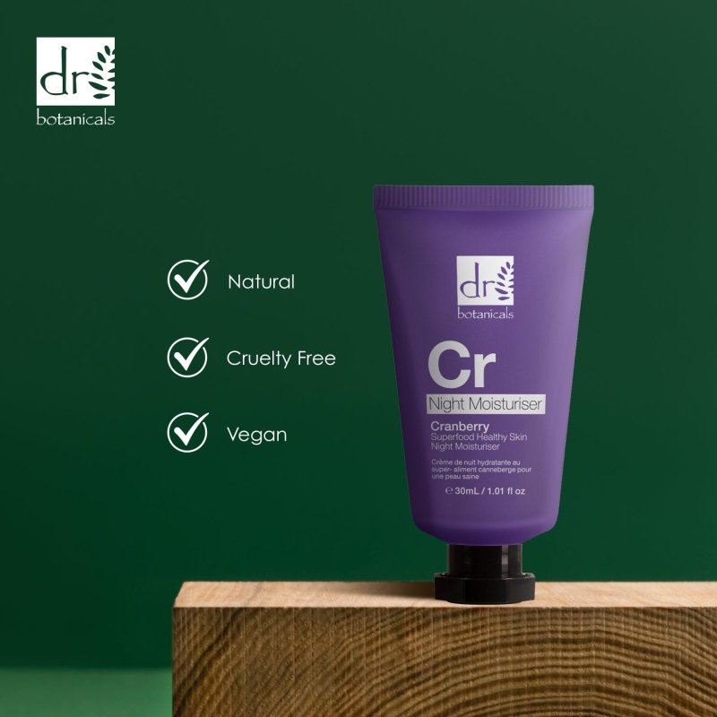 Cranberry Superfood Crema Hidratante de Noche Piel Saludable 30ml
