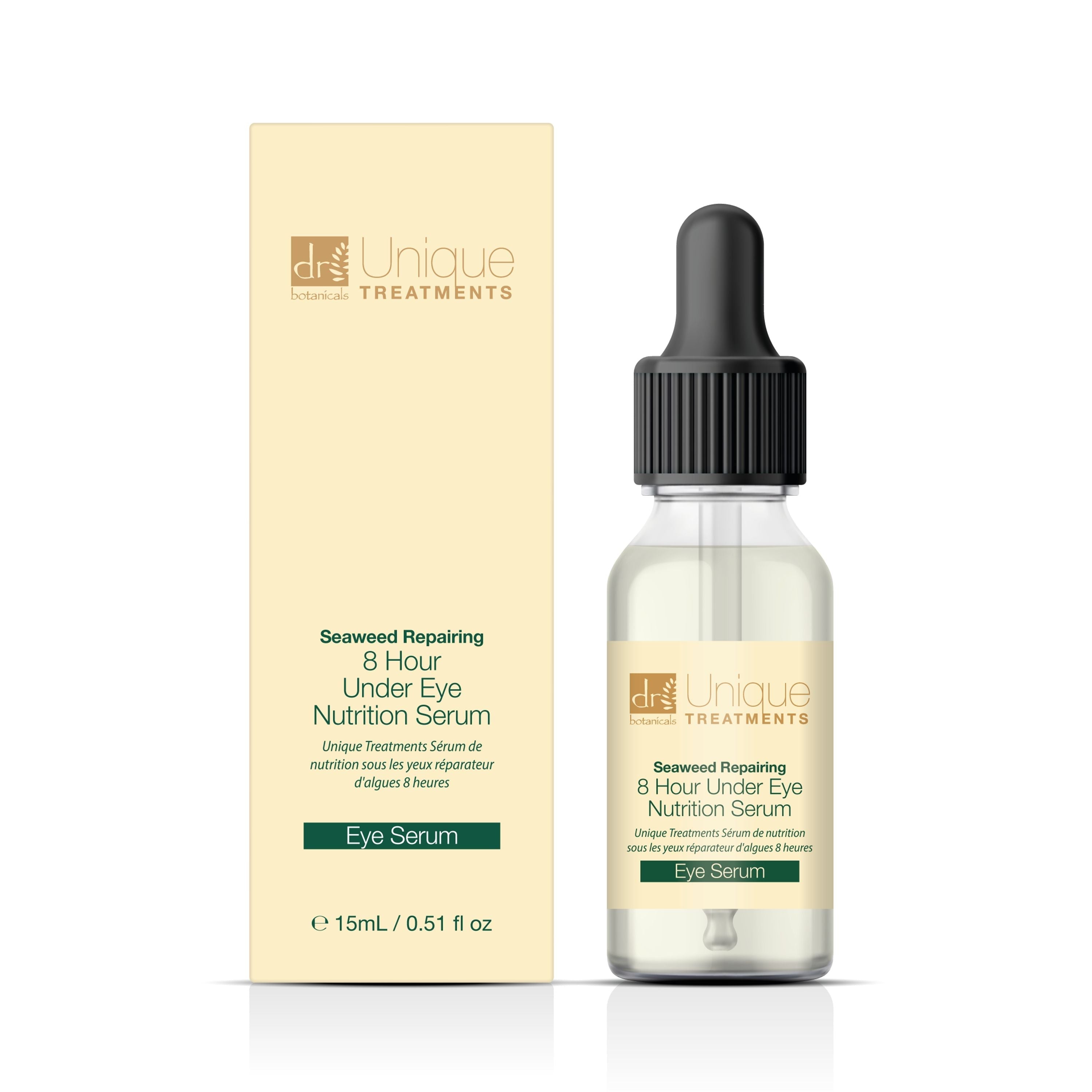 Dr Botanicals Unique Treatments Seaweed Repairing 8 Hour Under Eye Nutrition Serum 15ml Twin Value Savings Pack