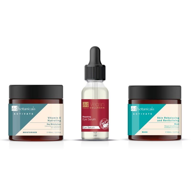 Kit matutino hidratante reequilibrante + revitalizante con vitamina E 