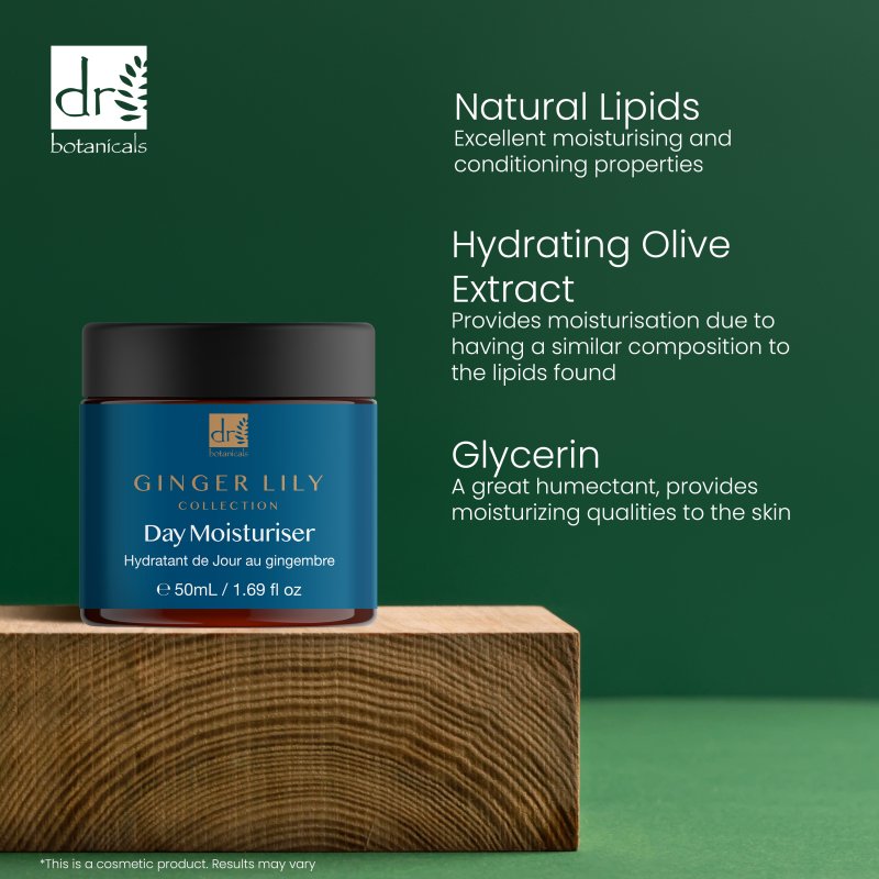 Gingerlily Day Moisturiser 50ml - Dr Botanicals