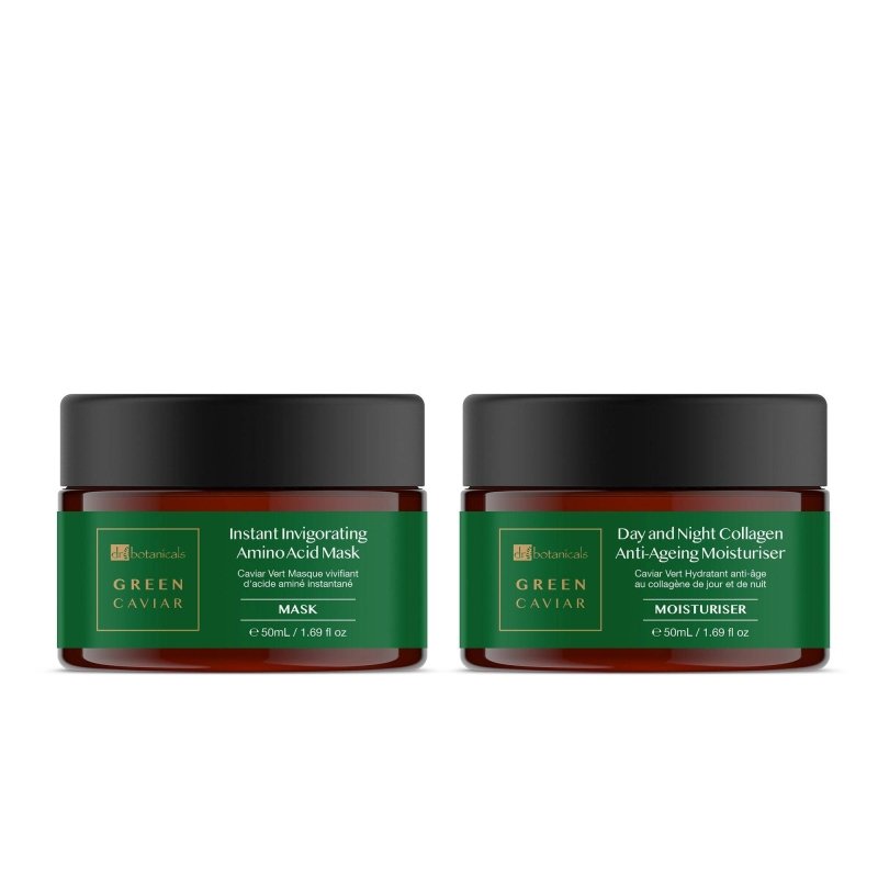 Green Caviar Moisturiser & Mask Kit - Dr Botanicals