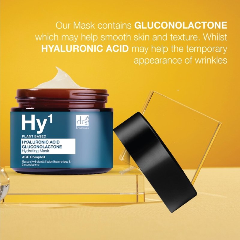 Hyaluronic Acid 1% & Gluconolactone Mask 60ml - Dr Botanicals