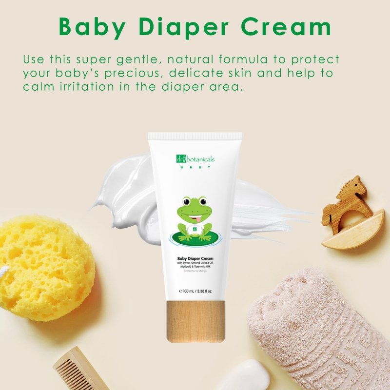 Jojoba & Sweet Almond Oil Baby Diaper Cream 100ml - Dr Botanicals