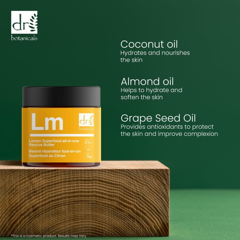 Lemon Superfood All - In - One Rescue Butter 60ml - Dr Botanicals