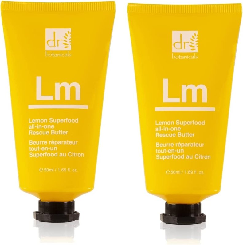 Lemon Superfood All - In - One Rescue Butter Moisturiser Duo Kit - Dr Botanicals