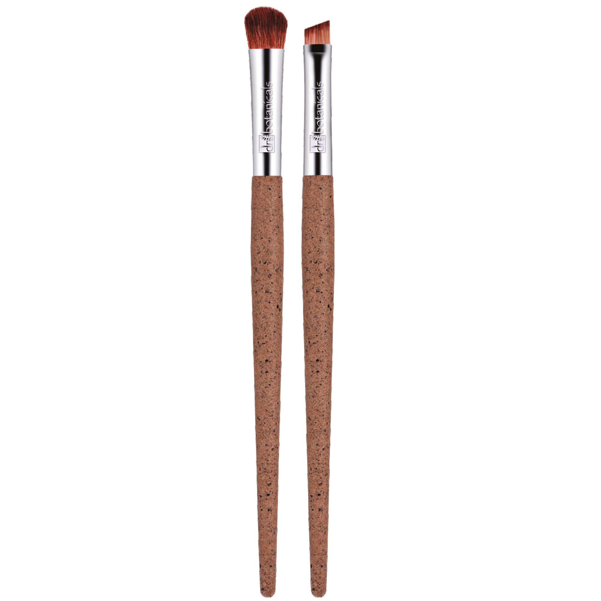 Dr Botanicals Coffee Ground Set Of 2 Eye Brushes Twin Value Savings Pack