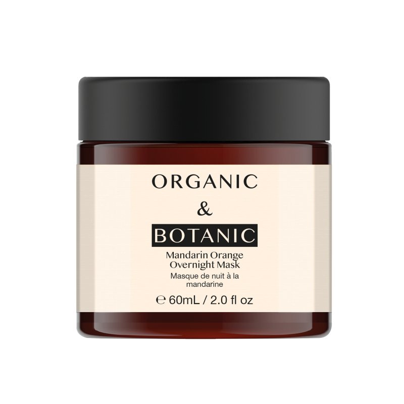 Mandarin Orange Brightening Overnight Mask - 60ml - Revitalizing & Hydrating with Vitamin C & Sea Buckthorn for Radiant, Even - Toned Skin - Dr Botanicals