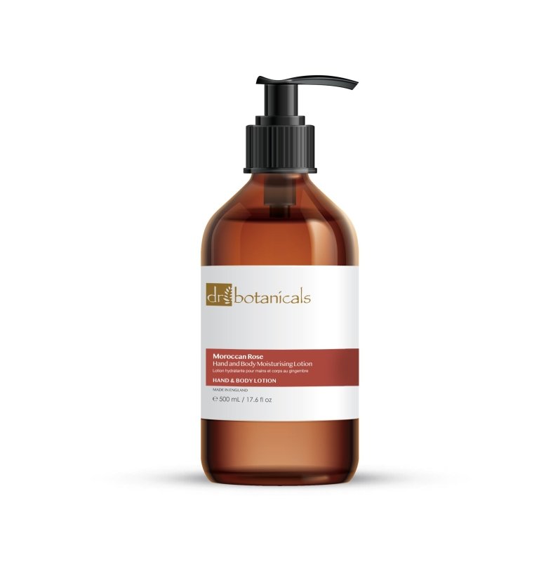 Moroccan Rose Hand & Body Moisturising Lotion 500ml - Dr Botanicals