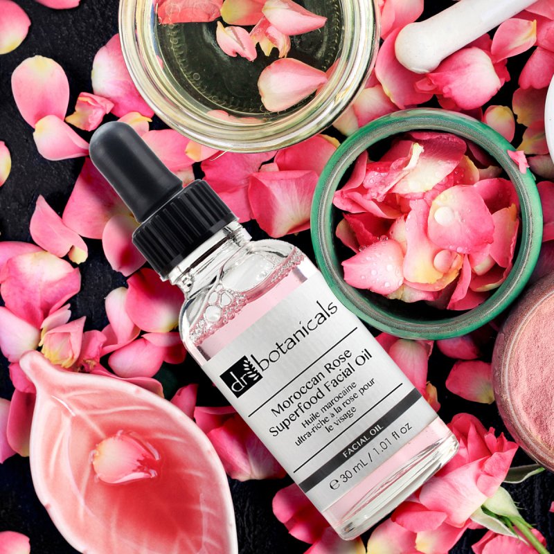 Moroccan Rose Superfood Facial Oil Duo Kit - Dr Botanicals