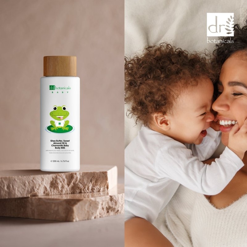 Sweet Almond Oil & Chamomile Baby Body Milk 200ml - Dr Botanicals