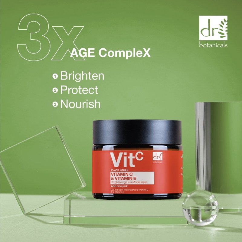 Vitamin C 1% & Vitamin E Brightening Duo Moisturiser 60ml - Dr Botanicals