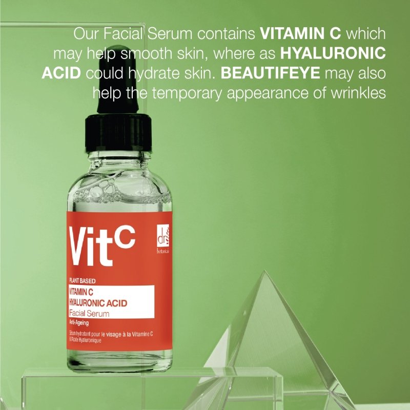 Vitamin C 5% & Hyaluronic Acid 2% Hydrating Facial Serum 30ml - Dr Botanicals