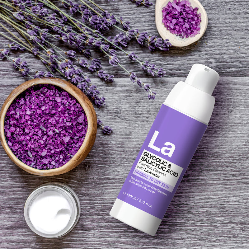 Dr Botanicals Glycolic & Salicylic Acid Foaming Cleanser with Lavender