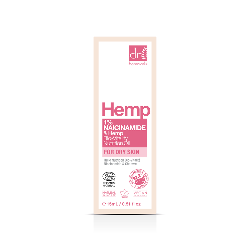 Dr Botanicals Niacinamide & Hemp Bio-Vitality Facial Nutrition Oil