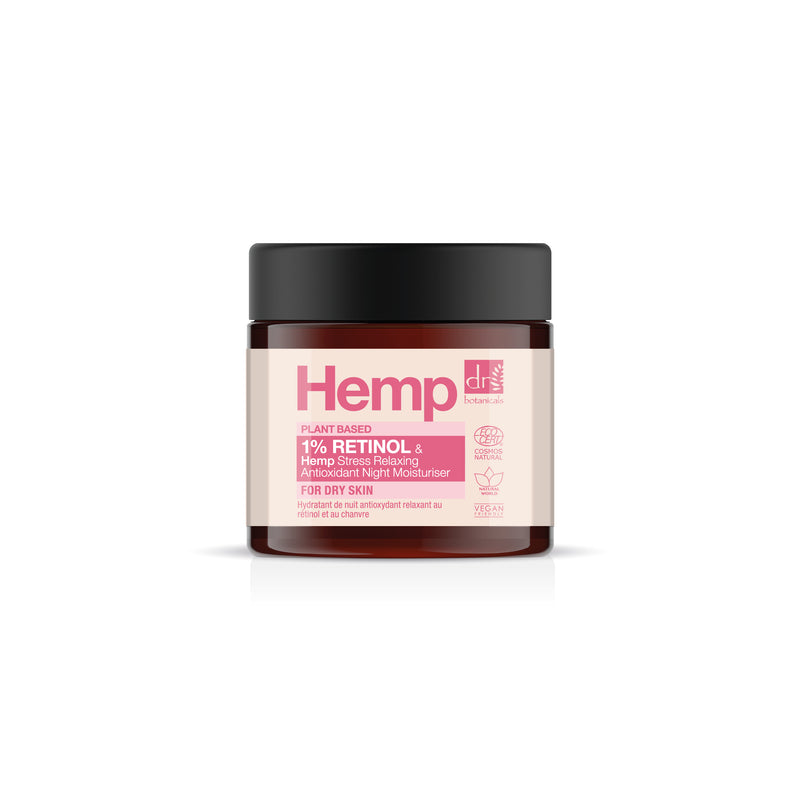 Dr Botanicals Bakuchiol Retinol & Hemp Stress Relaxing Antioxidant Night Moisturiser