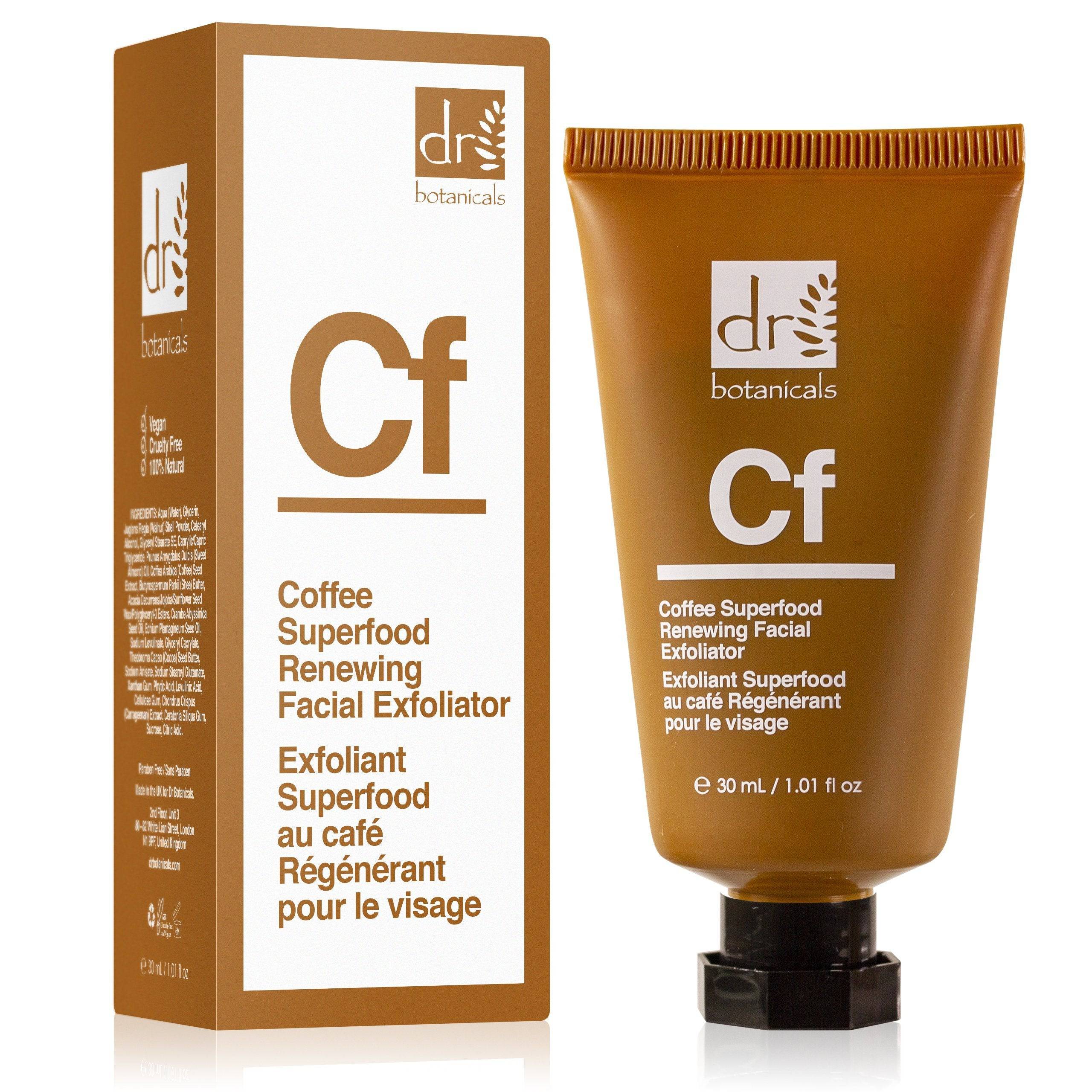 Dr Botanicals Coffee Superfood Renewing Facial Exfoliator 30ml