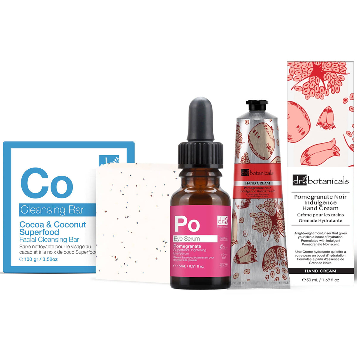 Pomegranate, Cocoa & Coconut Brightening Trio Kit