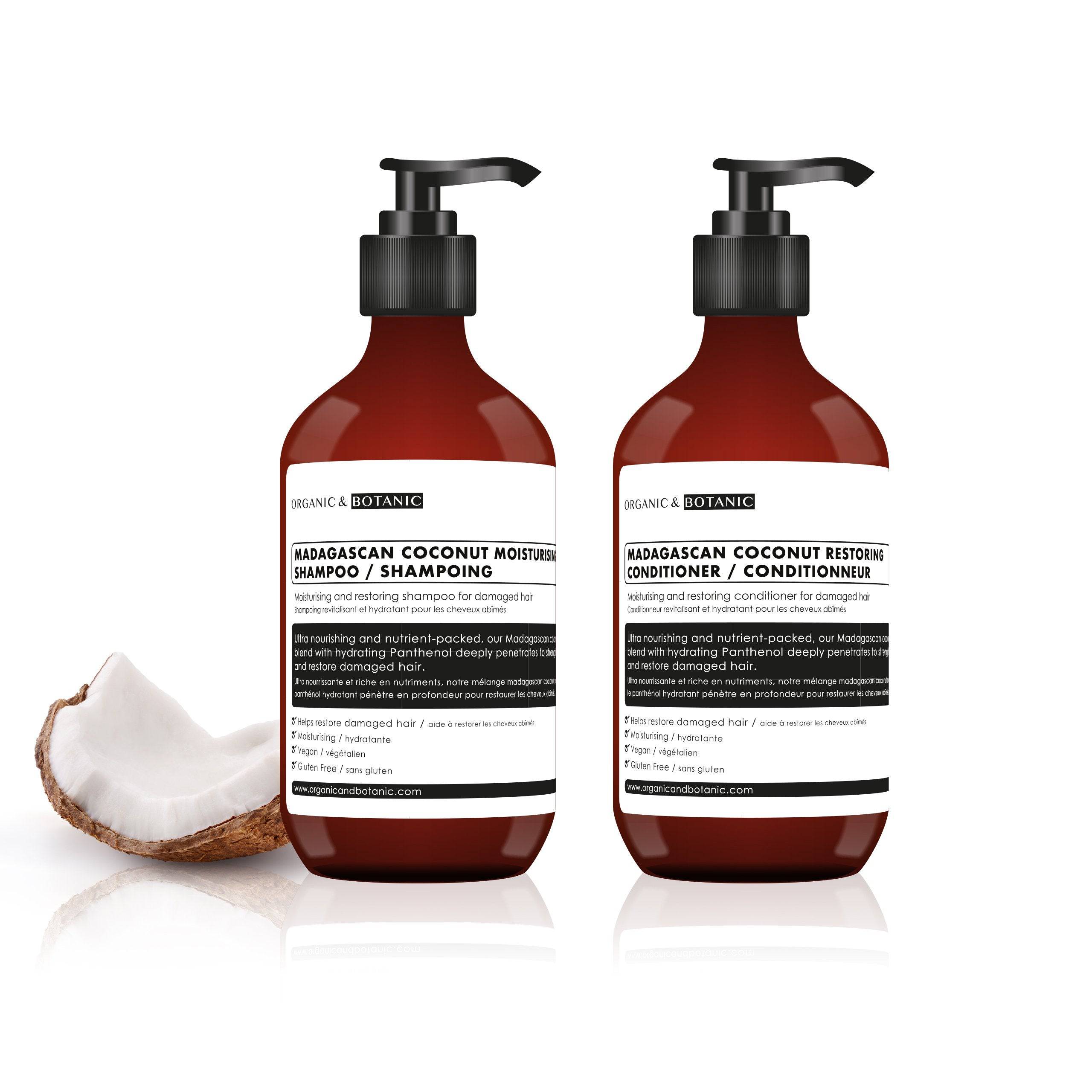 Madagascan Coconut Nourishing Shampoo & Conditioner Kit